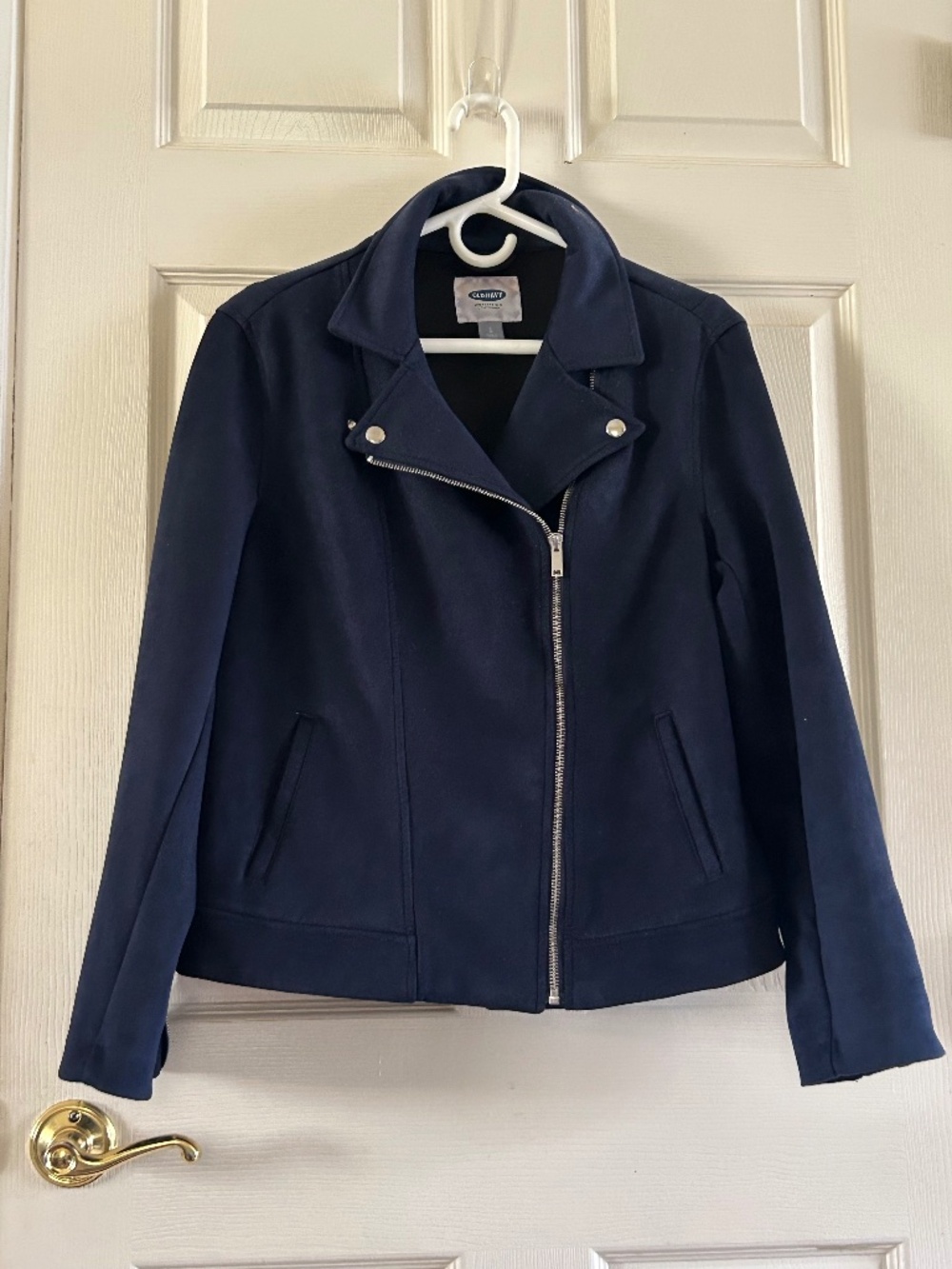 Old Navy Moto Jacket, Navy blue, Size L